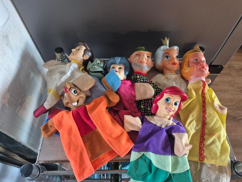 8 poppenkast poppen, Ophalen of Verzenden, Gebruikt, Overige typen