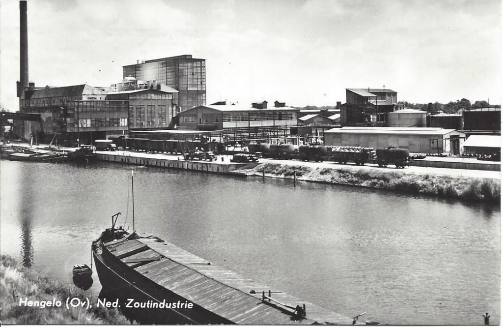 Hengelo (Ov.) Ned. Zoutindustrie, Fabriek, gelopen 1970, Ophalen of Verzenden, 1960 tot 1980, Gelopen, Overijssel