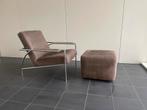 Vintage Gelderland design fauteuil 4735 met hocker, Ophalen, 75 tot 100 cm, Nvt, Nvt