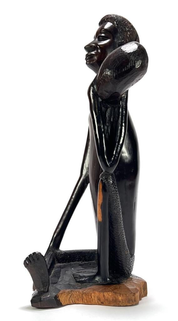 1271. Makonde beeld, Tanzania – Afrika, eind 20e eeuw, Ophalen of Verzenden