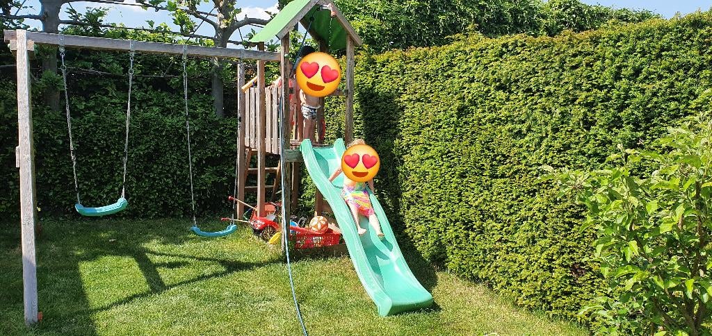 Klimrek/ speeltoestel tuin, Kinderen en Baby's, Speelgoed | Buiten | Speeltoestellen, Ophalen, Gebruikt, Schommel