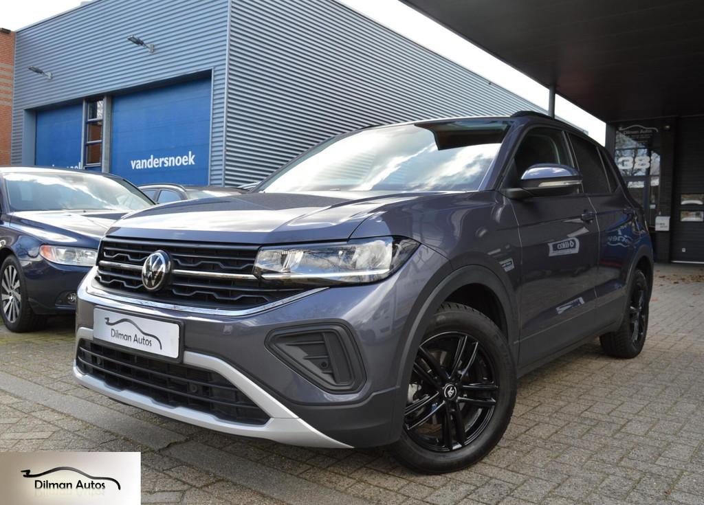 Volkswagen T-Cross 1.0 TSI Life Edition Automaat|Camera|Pdc!, Gebruikt, Met garantie (alle), 116 pk, Grijs