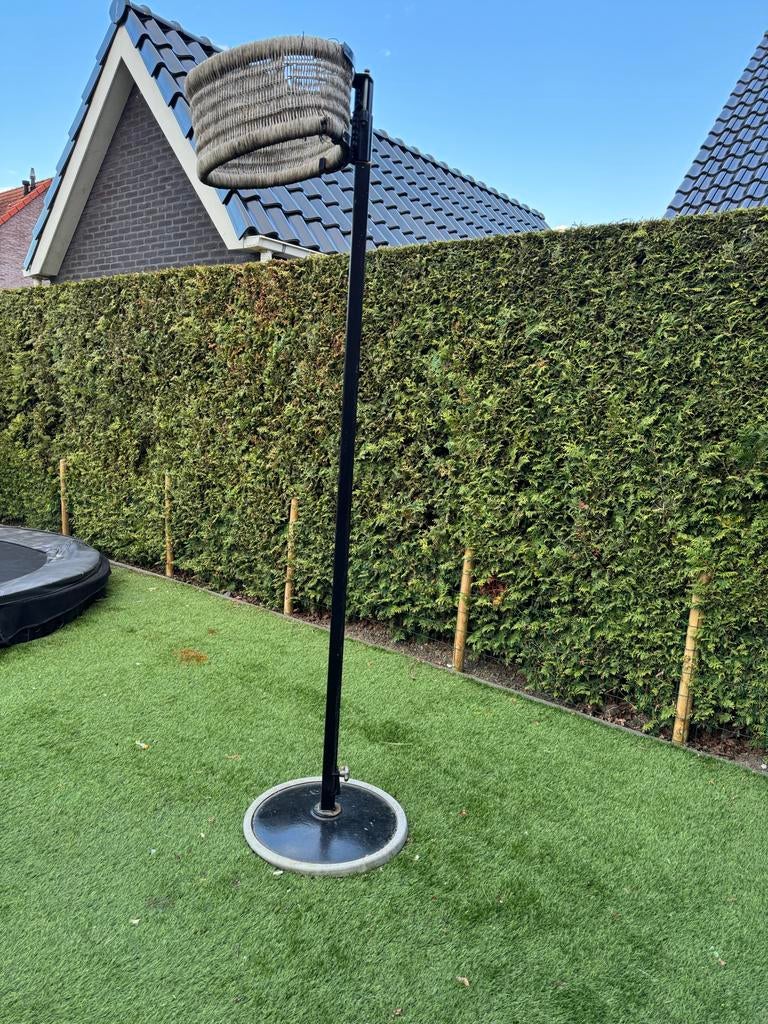 Korfbalpaal - Mat Zwart, Verstelbaar in Hoogte, Sport en Fitness, Korfbal, Ophalen of Verzenden, Gebruikt, Korf of Paal