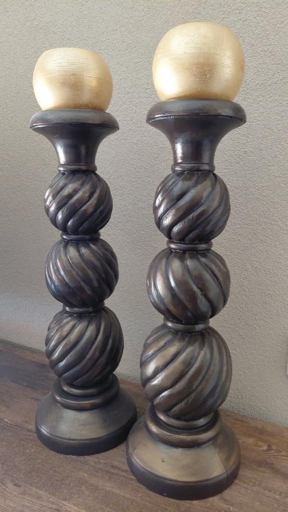 2 prachtige kandelaars, Huis en Inrichting, Woonaccessoires | Kandelaars en Kaarsen, Ophalen of Verzenden, Zo goed als nieuw, Overige materialen