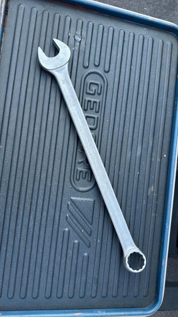 Grote Gedore ringsteeksleutel model 7-XL 30mm, Auto diversen, Autogereedschap, Zo goed als nieuw, Ophalen of Verzenden