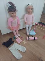 2x Our Generation ballerina poppen met accessoires, Ophalen of Verzenden, Zo goed als nieuw, Overige typen