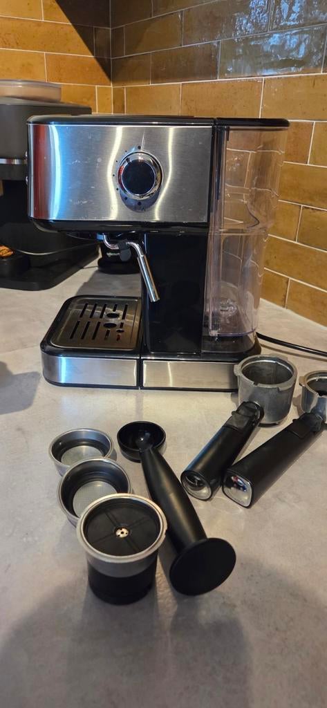 Princess Espressomachine met Piston - Halfautomatisch, Gebruikt, Espresso apparaat, Gemalen koffie, Ophalen of Verzenden