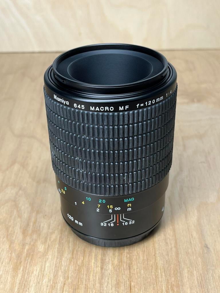 Mamiya 645 Macro MF 120mm f4, Ophalen of Verzenden, Zo goed als nieuw, Macrolens