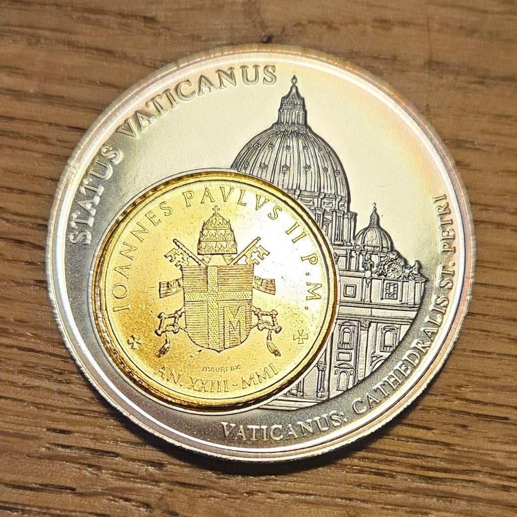 Prachtige munt Vaticaanstad - 33 gram, Postzegels en Munten, Munten | Europa | Euromunten, Ophalen of Verzenden, Italië, Overige waardes