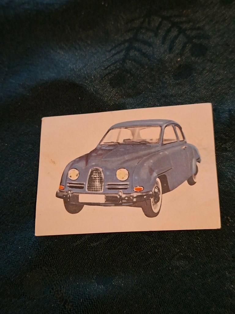 Prentje/Chromo : Saab / Chocolade Jacques, 1960 tot 1980, Gebruikt, Verzenden, Prent