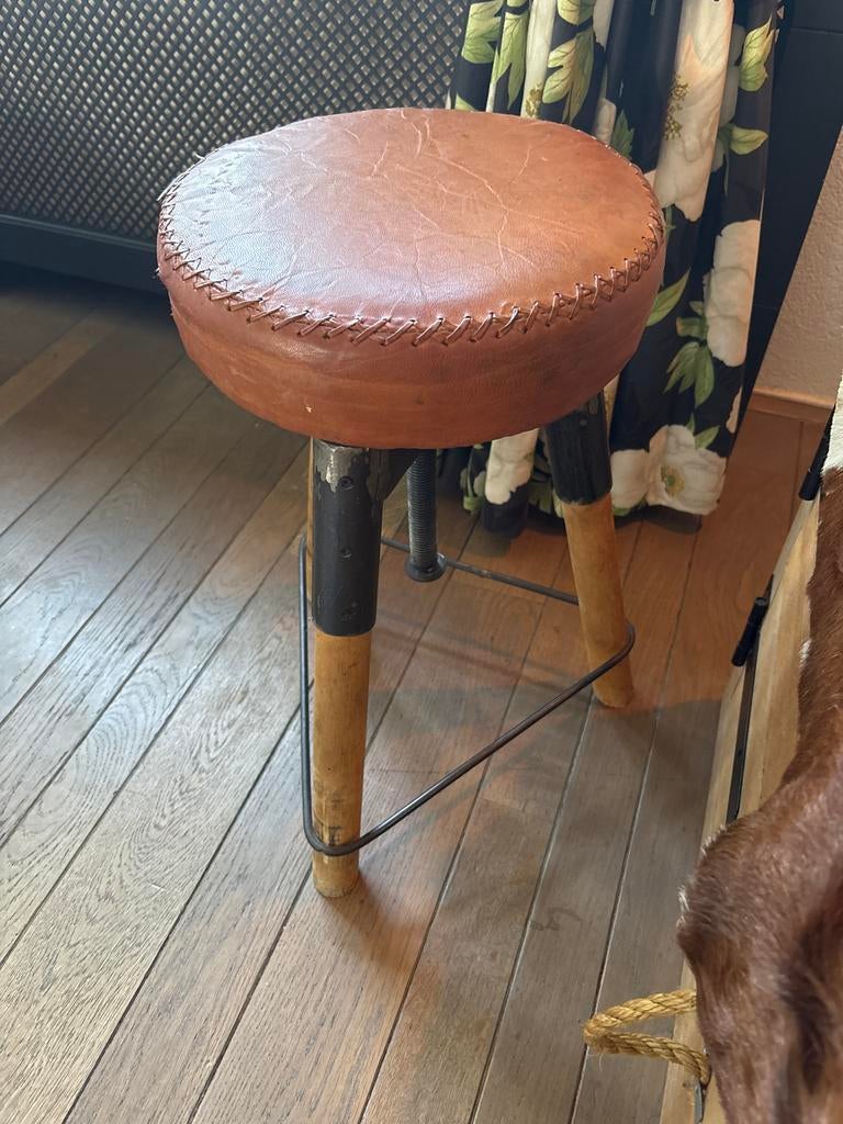 Klein Bijzet Krukje - Vintage Stijl, Ophalen of Verzenden, Gebruikt, Hout