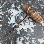 Antieke houten kurkentrekker - wijnopener, Ophalen of Verzenden