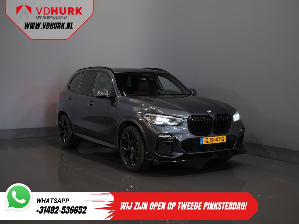 BMW X5 xDrive45e High Executive MPack/ Pano/ Memory/ Stoelve, 394 pk, Blauw, 420 min, Vierwielaandrijving