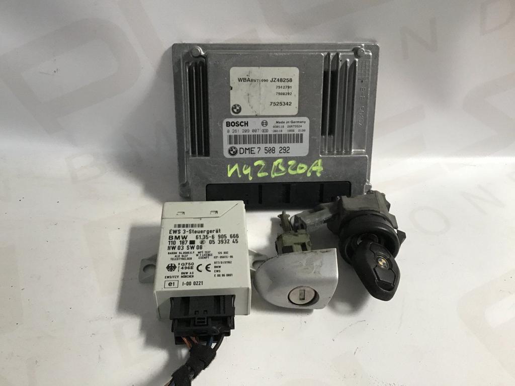 Computer motormanagement set N42B20A BMW E46 7508292, Auto-onderdelen, Elektronica en Kabels, Gebruikt, Ophalen of Verzenden