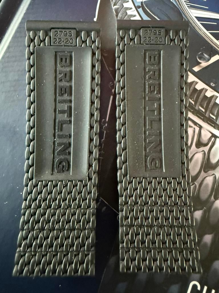 Breitling horlogeband, Ophalen, Zo goed als nieuw, Zwart