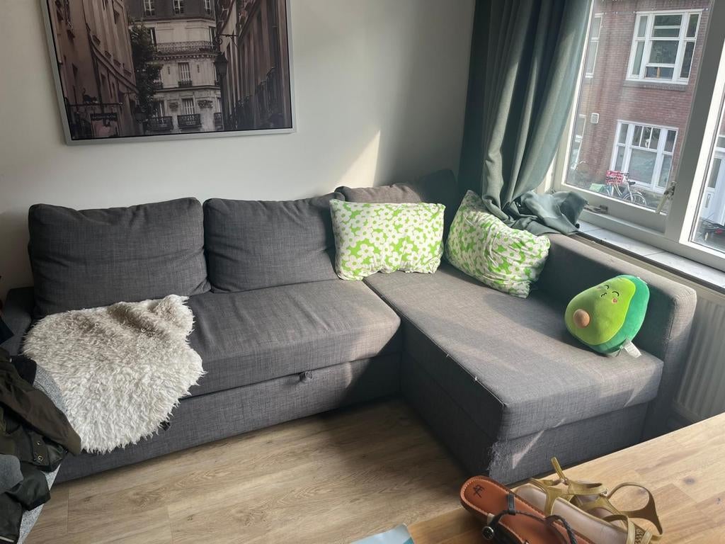 Ikea Friheten Slaapbank, Ophalen, Gebruikt, Tweepersoons, Grijs