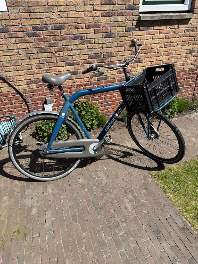 Cortina fiets - Blauw, Fietsen en Brommers, Fietsen | Dames | Damesfietsen, Overige merken, Terugtraprem, Ophalen of Verzenden