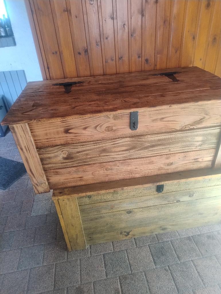 Houten kist, Huis en Inrichting, Woonaccessoires | Kisten, Ophalen, Minder dan 50 cm, 50 tot 100 cm, Nieuw