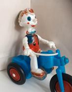 Vintage Buratino plastic Pinokkio op motorfiets pinocchio, Ophalen of Verzenden