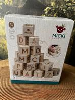 Micki Premium Houten Blokken - Letters, Cijfers & Figuren, Ophalen of Verzenden, Nieuw, Overige merken