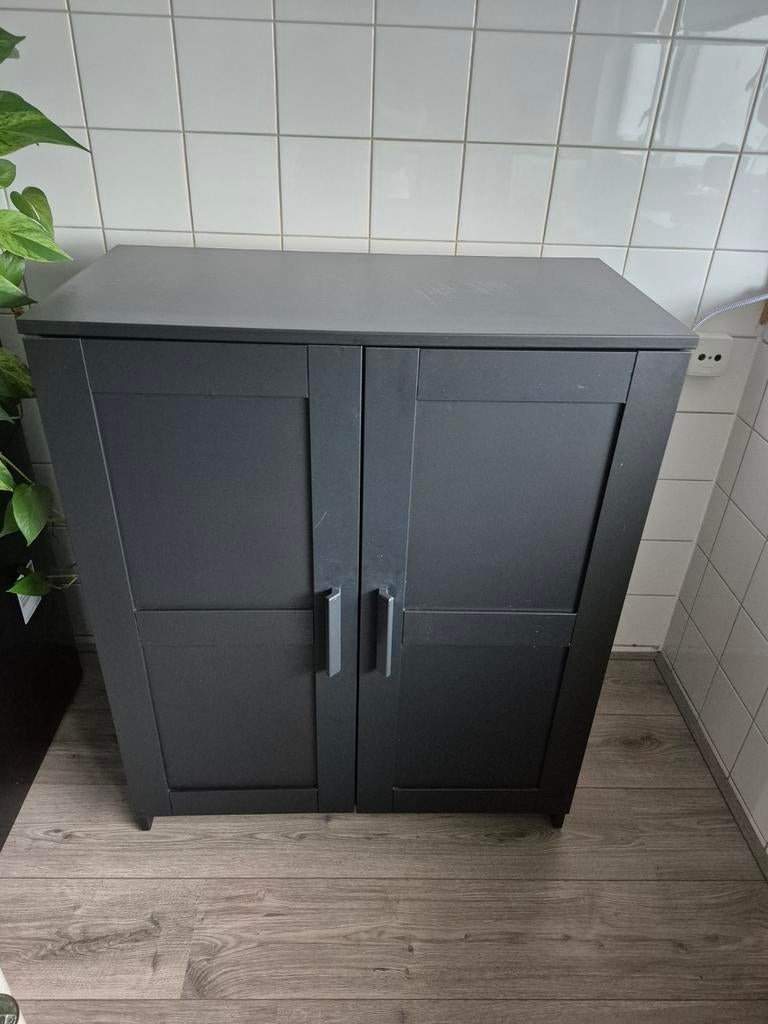IKEA Brimnes lage kast, zwart 78x95cm, Huis en Inrichting, Ophalen, 50 tot 100 cm, Zo goed als nieuw, Minder dan 100 cm