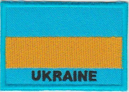 Oekraine vlag stoffen opstrijk patch embleem, Diversen, Vlaggen en Wimpels, Nieuw, Ophalen of Verzenden