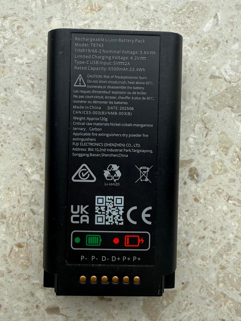 Eufy Batterij T8743 voor C30/C31 Camera's, Ophalen, Gebruikt