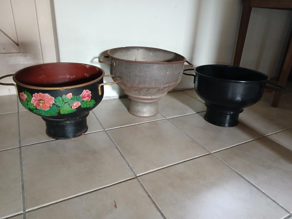 Drie melkzeven voor decoratie - per stuk, Ophalen