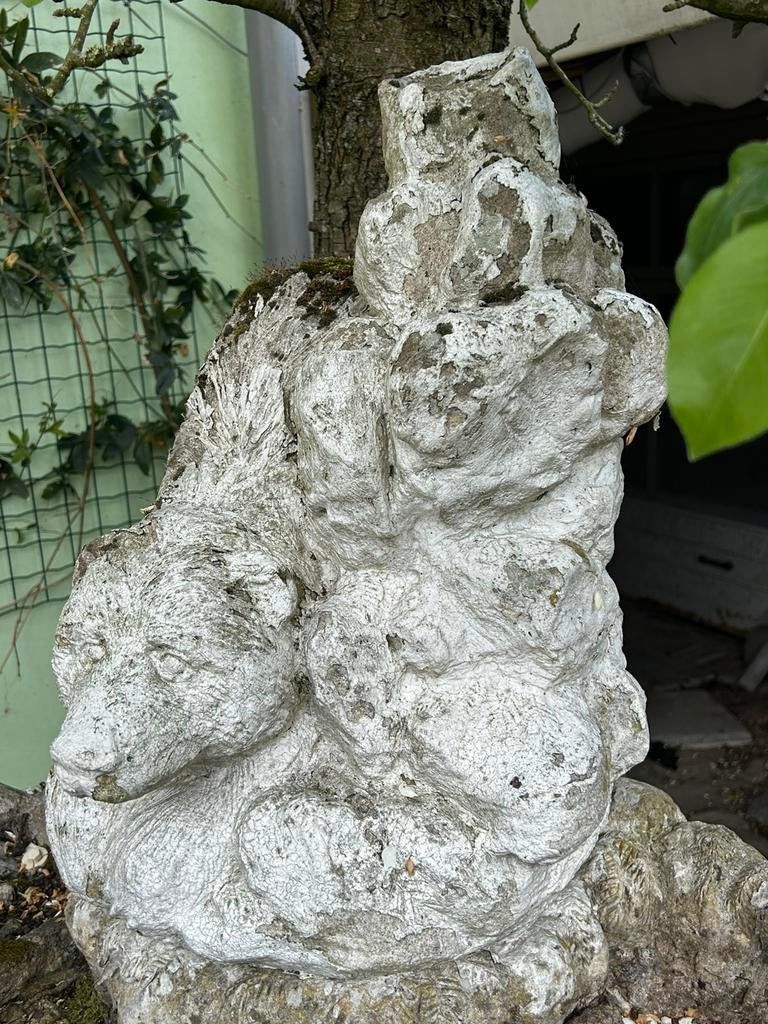 Ijsbeer, Tuin en Terras, Ophalen, Gebruikt, Beton, Dierenbeeld