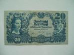 1014. Oostenrijk, 20 schilling 1945 Girl & Farmer., Verzenden, Oostenrijk, Los biljet