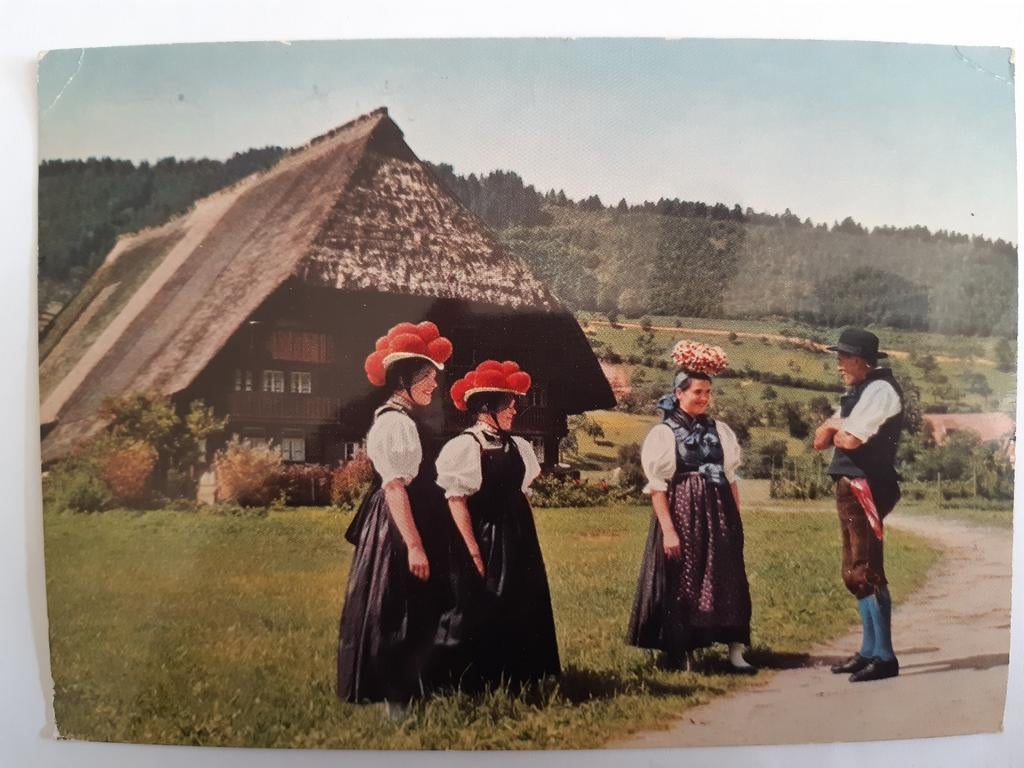 Oude ansichtkaart Zwarte Woud, Duitsland, Ophalen of Verzenden
