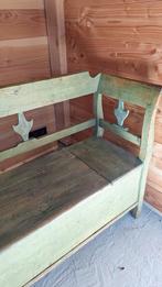Lange Klepbank met opbergruimte, Ophalen, Gebruikt, Minder dan 75 cm, Driepersoons