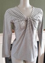 Susskind grijs witte gestreepte top shirt M 38 40, Maat 38/40 (M), Verzenden, Zo goed als nieuw, Lange mouw