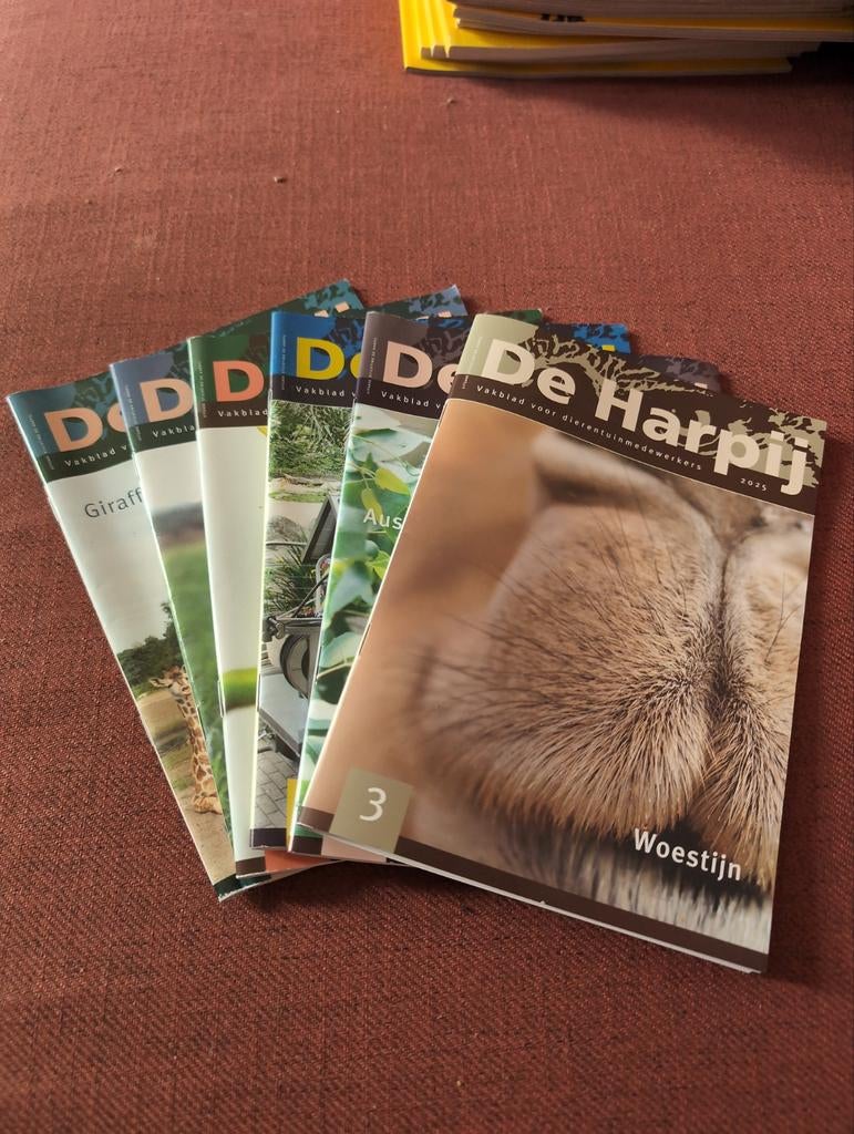 6x Harpij Magazine - Vakblad voor Dierentuinmedewerkers, Ophalen, Gelezen, Wetenschap en Natuur