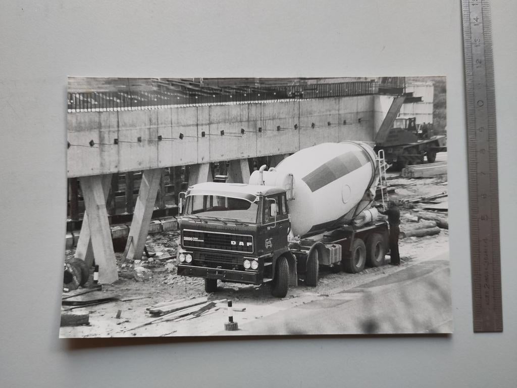 DAF 2800 Betonmixer persfoto (020), Ophalen of Verzenden, 1960 tot 1980, Zo goed als nieuw, Overige onderwerpen