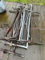 Grote trampoline - frame, springdoek en veren, Ophalen, Gebruikt