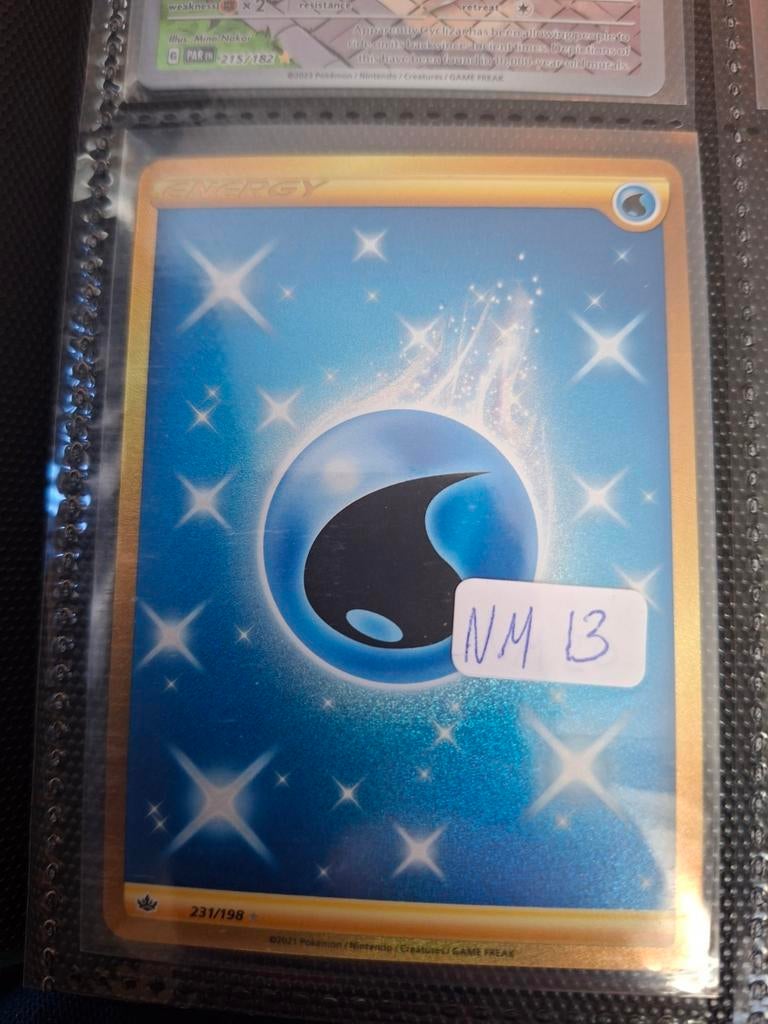 Pokémon Water Energy gold kaart 231/198, Ophalen of Verzenden
