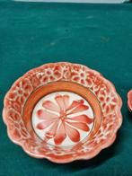 -	Schaaltjes roze met bloem, Ophalen of Verzenden