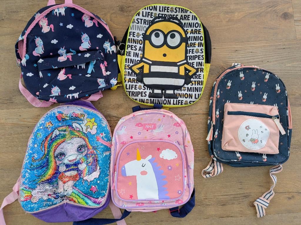 Rugzakjes Minion / Nijntje / eenhoorn, Ophalen of Verzenden