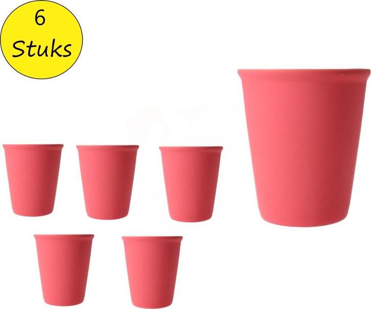 Partij  Present Time Cappuccino kop set van 6, 112, Huis en Inrichting, Keuken | Servies, Nieuw, Kop(pen) en/of Schotel(s), Overige stijlen