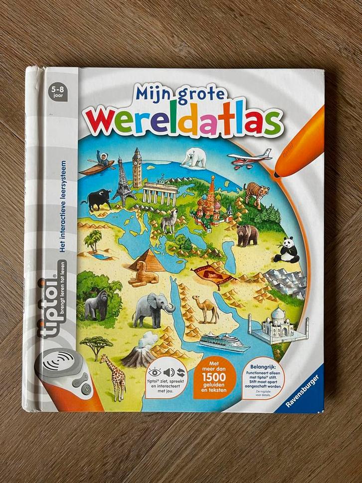 TipToi Mijn grote Wereldatlas, Kinderen en Baby's, Speelgoed | Educatief en Creatief, Zo goed als nieuw, Ophalen of Verzenden