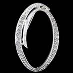 Bling-bling Broche met veel Strass, Ophalen, Overige materialen, Nieuw, Zilver