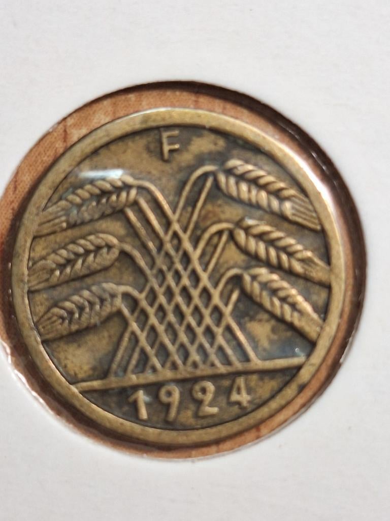 DUITSLAND 5 F rentenpfenning 1924 (#106), Ophalen of Verzenden, Duitsland, Losse munt