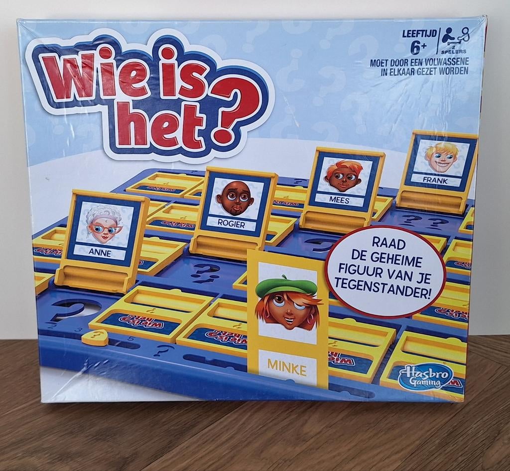 Wie is het?, Hobby en Vrije tijd, Gezelschapsspellen | Bordspellen, Een of twee spelers, Ophalen of Verzenden, Gebruikt, Hasbro