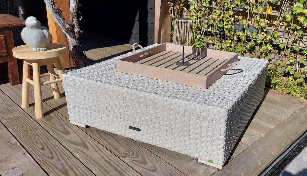 Hocker, wicker, Intenso Furniture,  in perfecte staat, Tuin en Terras, Ophalen, Zo goed als nieuw, Wicker