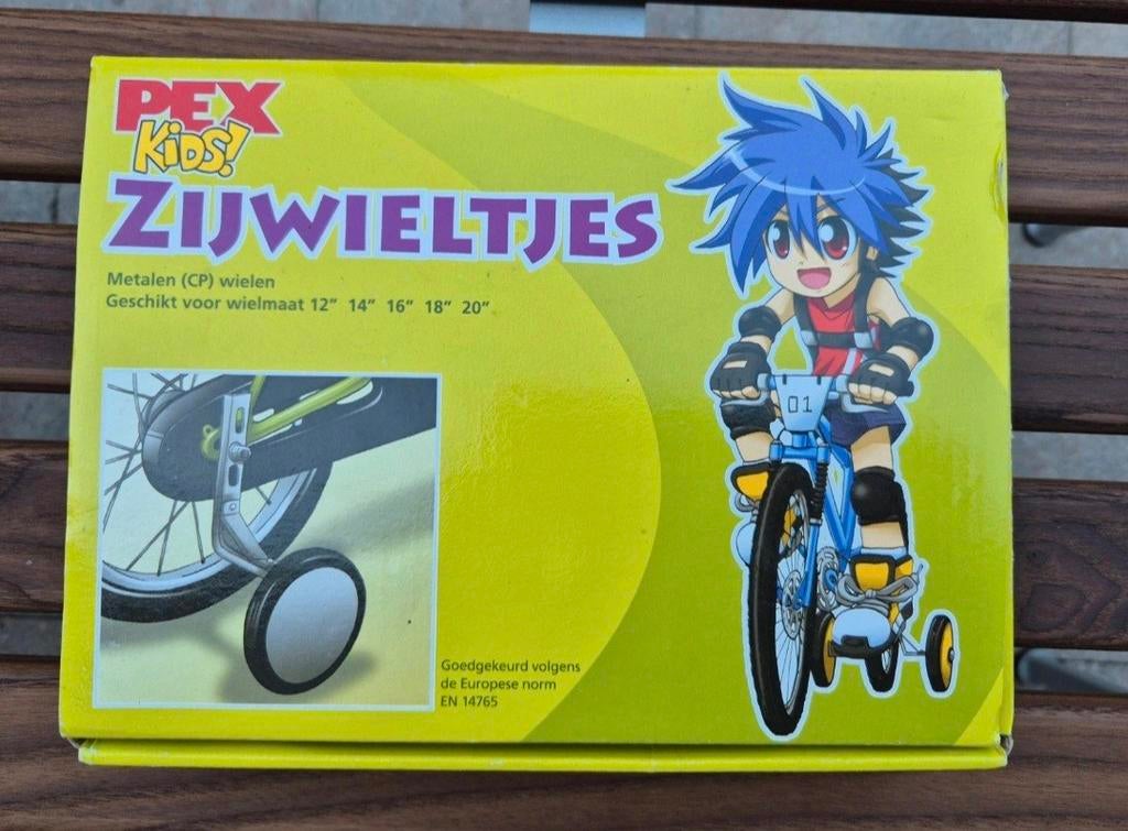 Pexkids zijwielen voor kinderfietsen - verstelbaar, Ophalen of Verzenden, Gebruikt, Algemeen, Overige typen