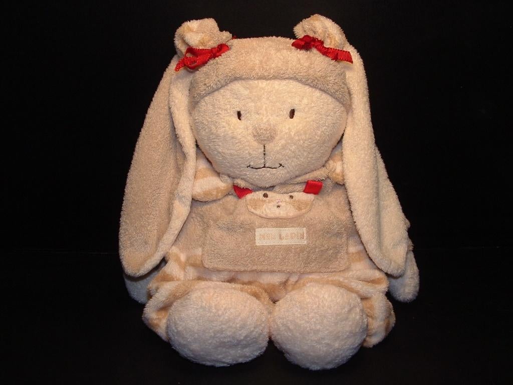 NICOTOY KONIJN MON LAPIN GROOT ZACHTE BADSTOF ROOMWIT BEIGE, Overige karakters, Ophalen of Verzenden, Middelgroot (20 tot 80 cm)