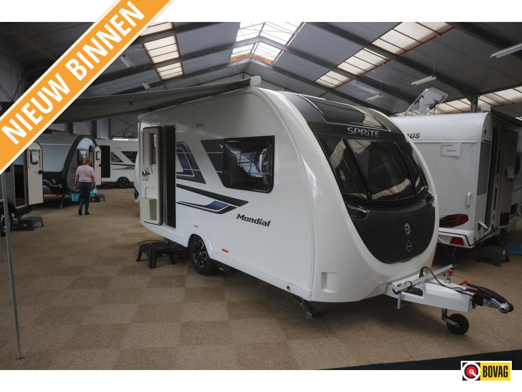 Sprite Mondial 420 SE Super Compleet, Caravans en Kamperen, Caravans, Overige typen, Tot en met 2, Bedrijf, Schokbreker