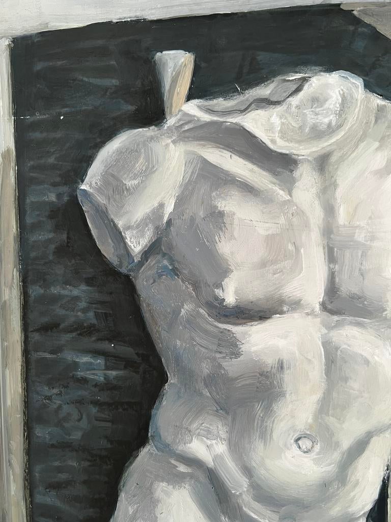 Schilderij met buste man, Ophalen of Verzenden