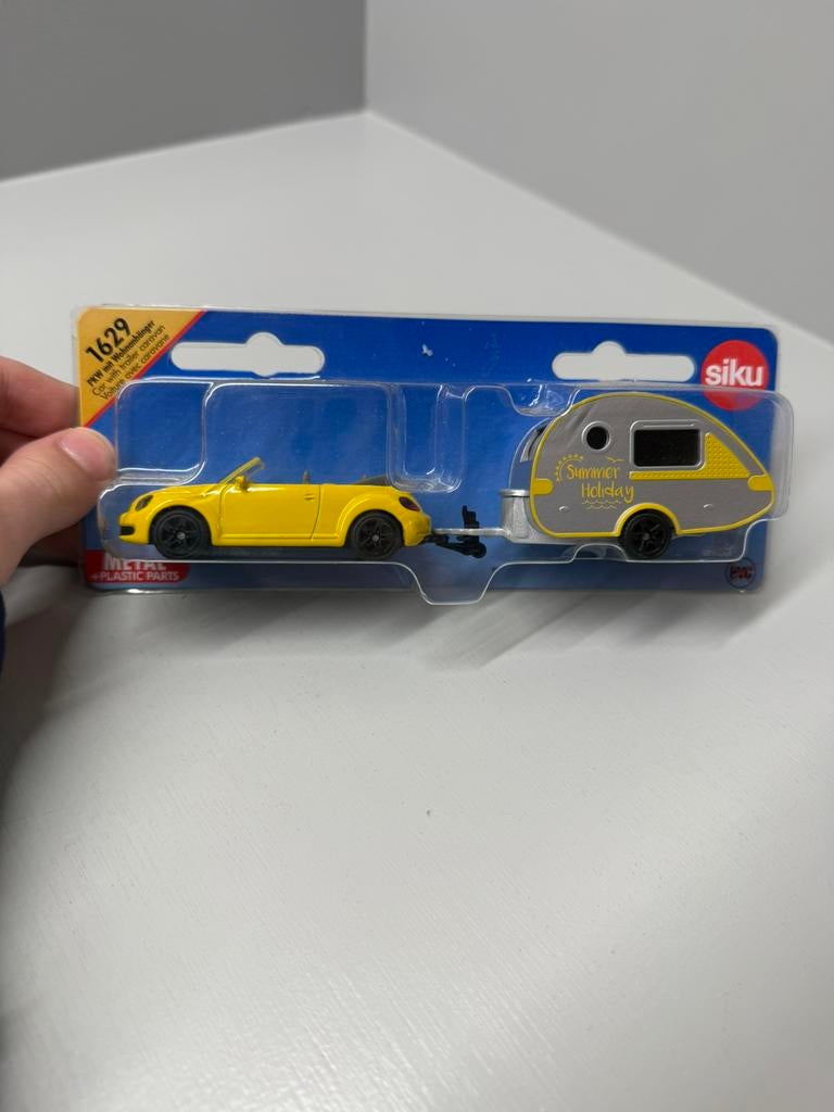 Siku 1629 auto met caravan, Ophalen of Verzenden, Zo goed als nieuw, Auto, SIKU